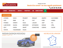 Tablet Screenshot of carami.fr